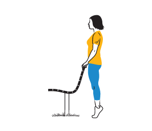 Illustration: Heel-Toe Raise exercise.