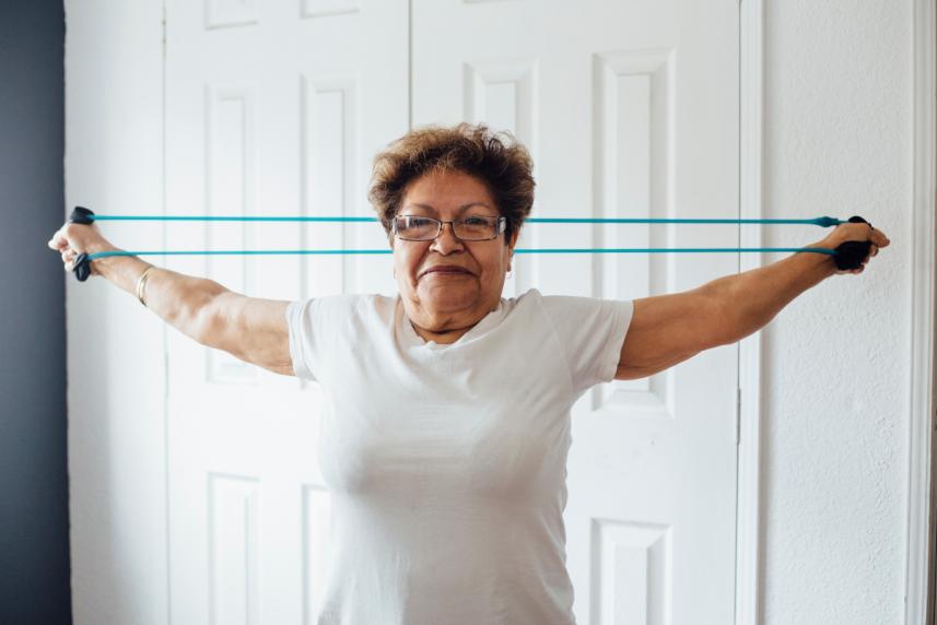 Exercising with Resistance Loop Bands